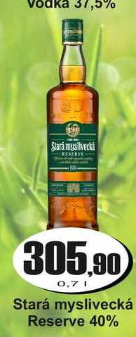 Stará myslivecká Reserve 40%  0,7l