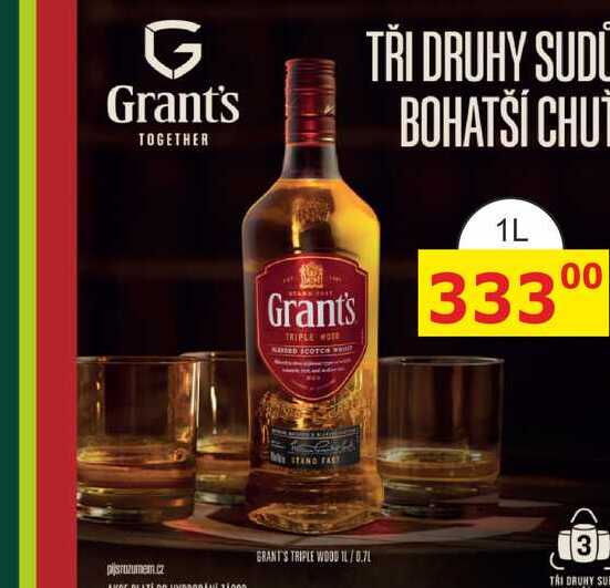 Grant's Triple Wood 1l 40%