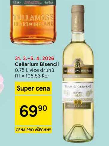 Cellarium Bisencii, 0.75 l, více druhů