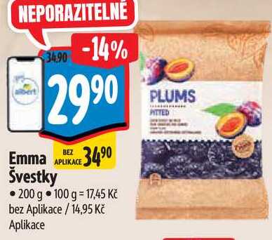 Emma Švestky, 200 g