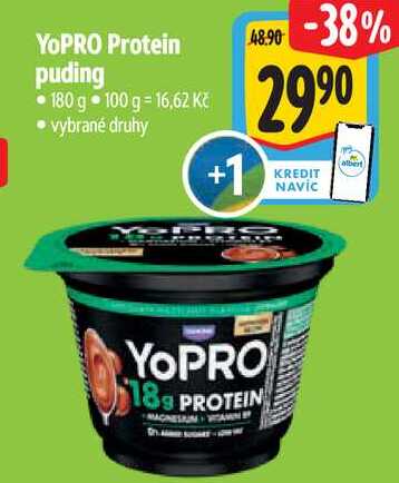 YoPRO Protein puding, 180 g 