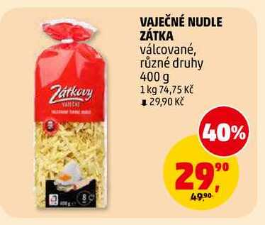 VAJEČNÉ NUDLE ZÁTKA, 400 g