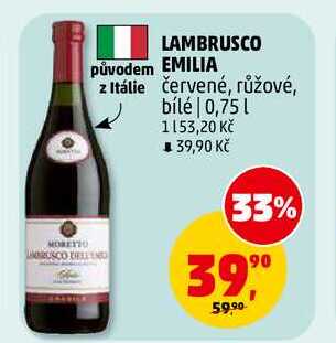 LAMBRUSCO EMILIA, 0,75 l