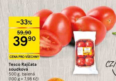 Tesco Rajčata soudková, 500 g, balená 