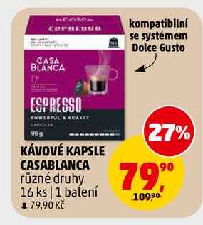 ÁVOVÉ KAPSLE CASABLANCA, 16 ks 