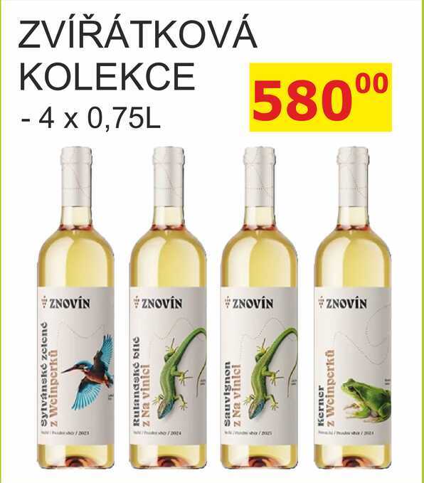 ZNOVÍN ZNOJMO KOLEKCE ZVÍŘÁTKOVÁ 4 x 0,75L 