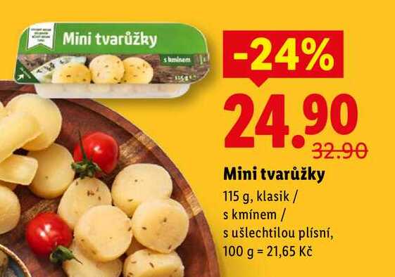 Mini tvarůžky, 115 g