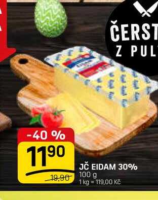 JČ EIDAM 30% 100 g