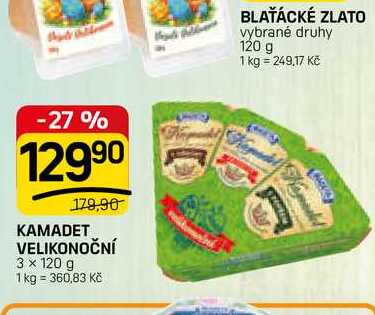 KAMADET VELIKONOČNÍ 3 x 120 g 