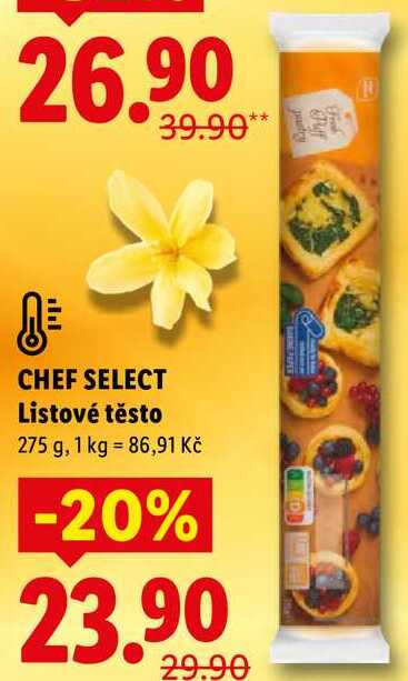 CHEF SELECT Listové těsto, 275 g