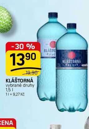 Kláštorná vybrané druhy 1,5l