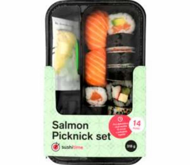 Sushi set losos picknick
