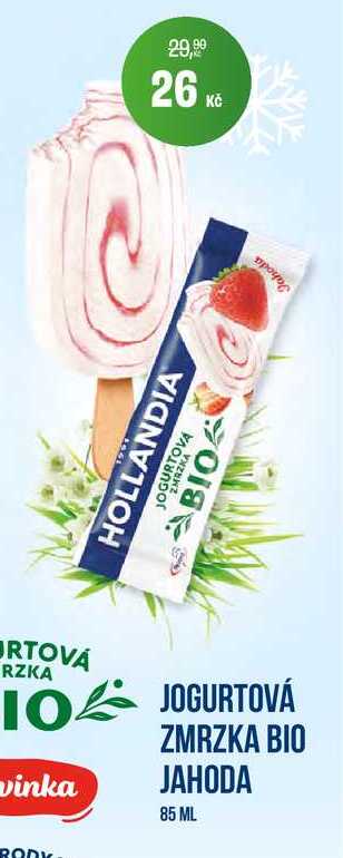 HOLLANDIA JOGURTOVÁ ZMRZKA BIO JAHODA 85 ML