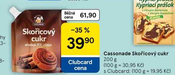 Cassonade Skořicový cukr, 200 g