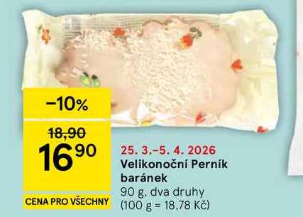 Velikonoční Perník baránek, 90 g