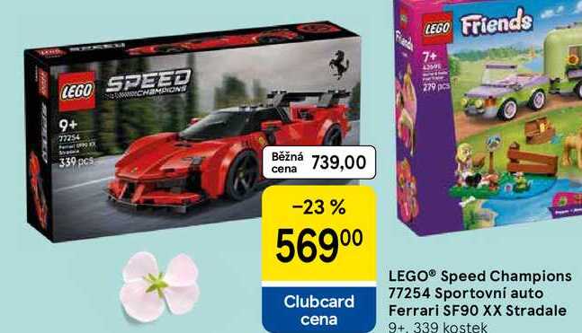 LEGO® Speed Champions 77254 Sportovní auto Ferrari SF90 XX Stradale 9+, 339 kostek 