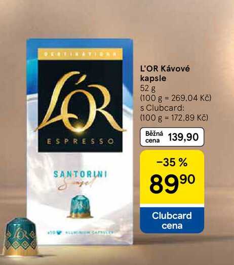 L'OR Kávové kapsle, 52 g  