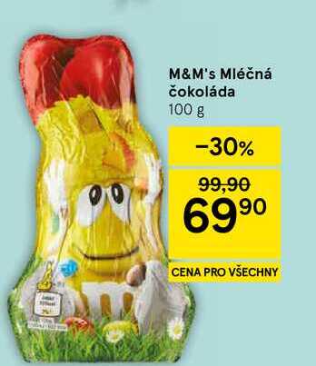 M&M's Mléčná čokoláda, 100 g  