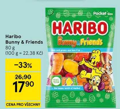 Haribo Bunny & Friends, 80 g 