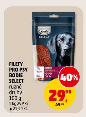 FILETY PRO PSY BODIE SELECT, 100 g