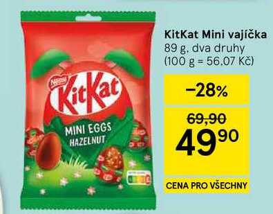 KitKat Mini vajíčka, 89 g, dva druhy  