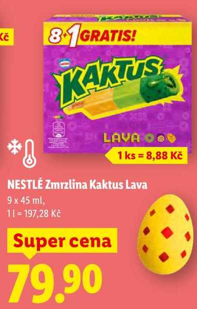 NESTLÉ Zmrzlina Kaktus Lava, 9x 45 ml