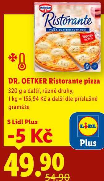 DR. OETKER Ristorante pizza, 320 g a další