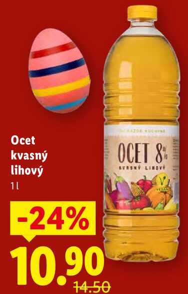 Ocet kvasný lihový, 1 l