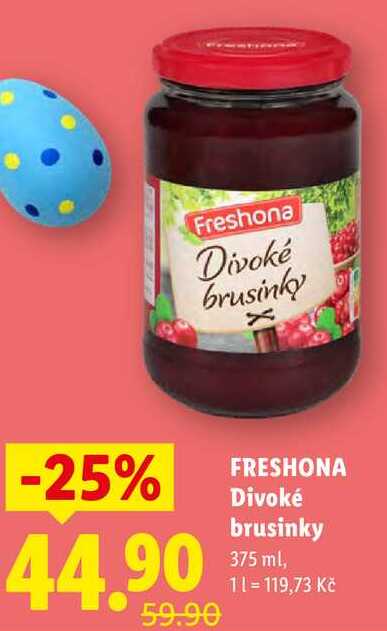 FRESHONA Divoké brusinky, 375 ml