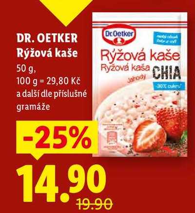 DR. OETKER Rýžová kaše, 50 g