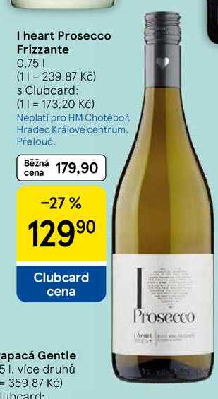I heart Prosecco Frizzante, 0,75 l