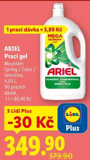 ARIEL Prací gel, 90 PD