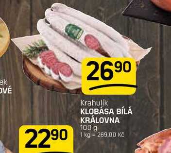 KLOBÁSA BÍLÁ KRÁLOVNA 100 g 