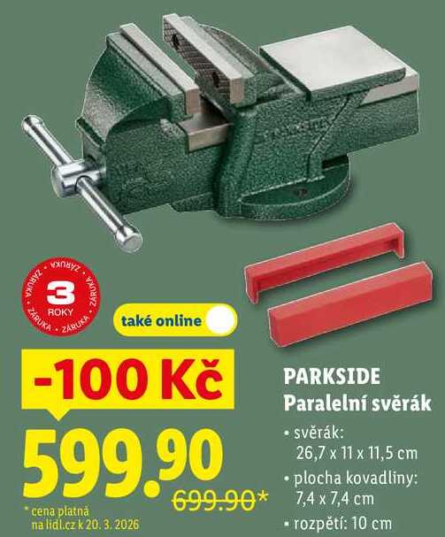 PARKSIDE Paralelní svěrák 