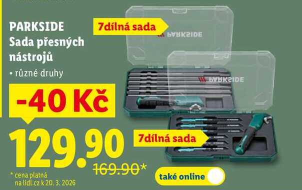 PARKSIDE Sada přesných nástrojů 