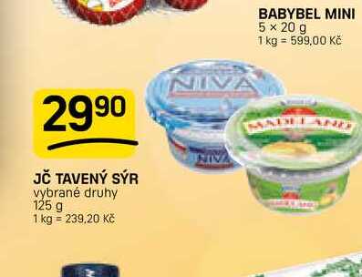 JČ TAVENÝ SÝR vybrané druhy 125 g