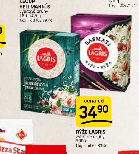 RÝŽE LAGRIS vybrané druhy 500 g 
