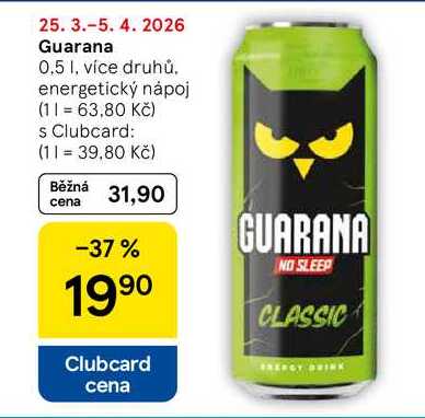 Guarana, 0,5 1, více druhů
