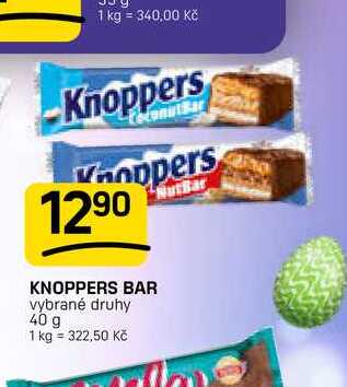 KNOPPERS BAR vybrané druhy 40 g
