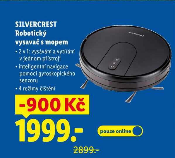 SILVERCREST Robotický vysavač s mopem