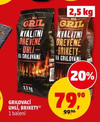 GRILOVACÍ UHLÍ, 2,5 kg