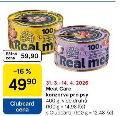 Meat Care konzerva pro psy, 400 g 