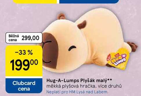 Hug-A-Lumps Plyšák malý, měkká plyšová hračka, více druhů  