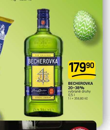 BECHEROVKA 20-38% vybrané druhy 0,5l