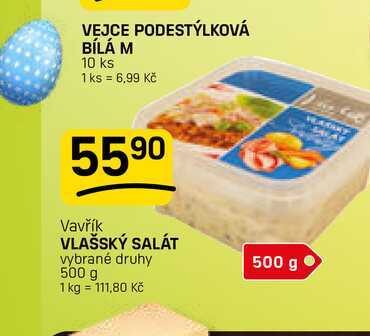 VLAŠSKÝ SALÁT vybrané druhy 500 g 