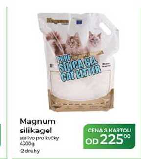 Magnum silikagel stelivo pro kočky 4300g