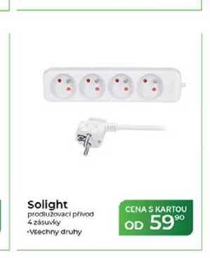 Solight prodlužovací přívod 4 zásuvky