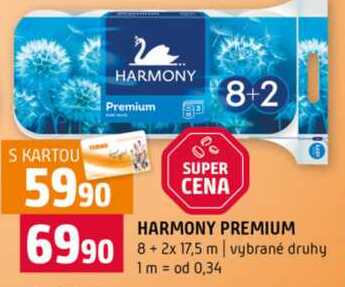 HARMONY PREMIUM 8+2x 17,5 m vybrané druhy 
