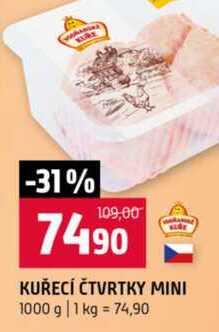KUŘECÍ ČTVRTKY MINI 1 kg 
