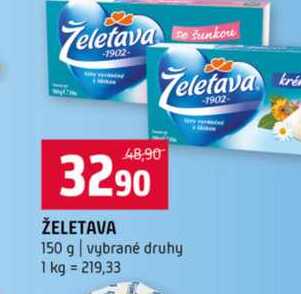 ŽELETAVA 150 g vybrané druhy